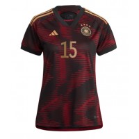 Tyskland Niklas Sule #15 Bortatröja Dam VM 2022 Kortärmad